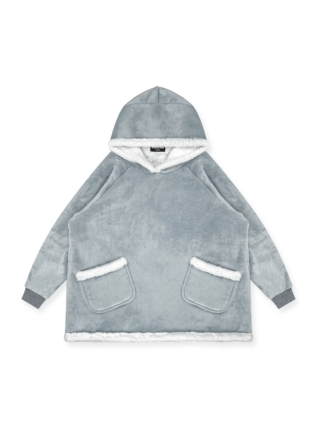 Sudadera con capucha tipo manta y forro de sherpa P43
