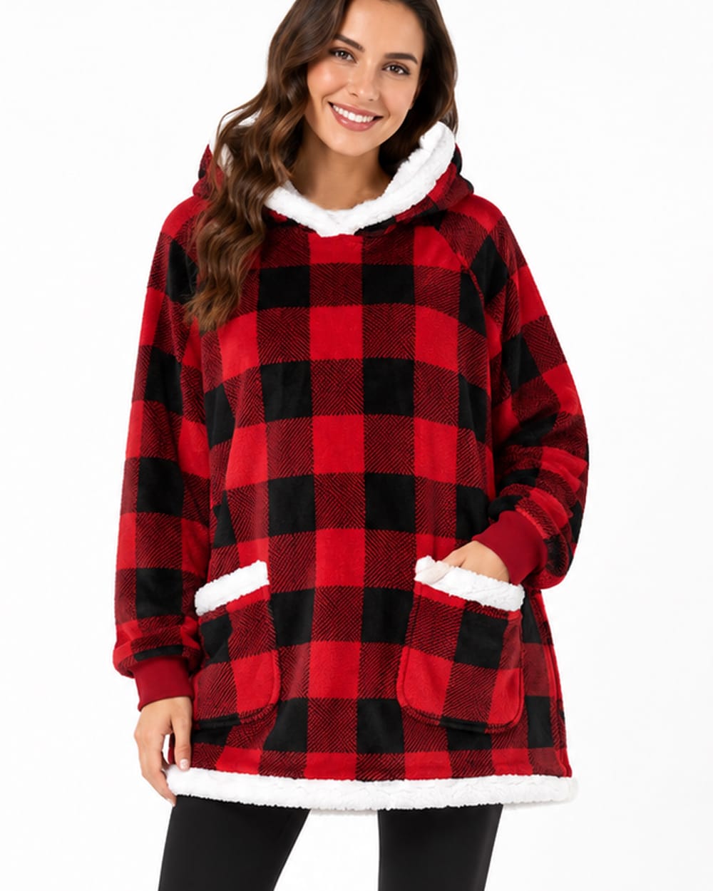 Blanket Hoodie with Sherpa Lining #P43