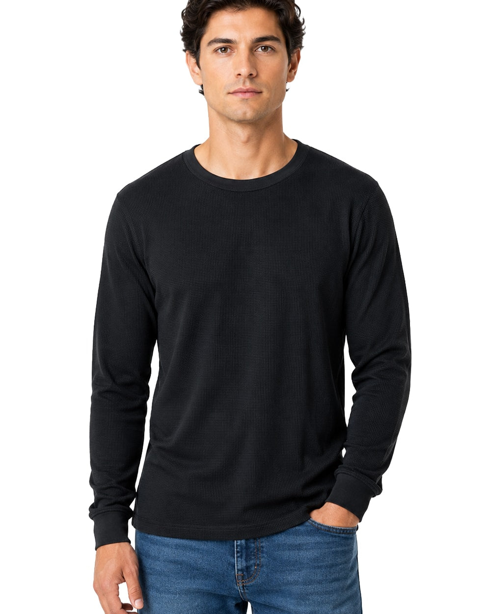 Hombre Playera Térmica Cuello Redondo #TH1