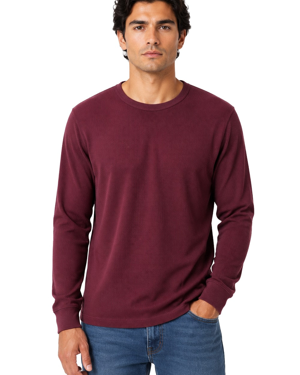 Hombre Playera Térmica Cuello Redondo #TH1