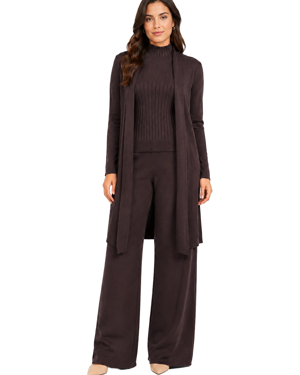 Mujer Conjunto Lounge Tejido Acanalado de 3 Piezas #11