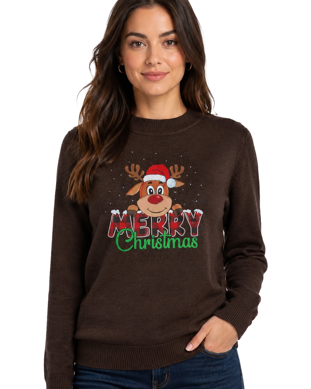 Suéter Navideño Cuello Redondo Merry