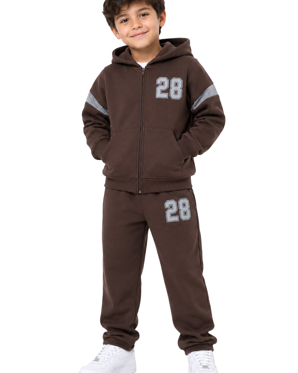 Niños Conjunto de Felpa de 2 Piezas #Q01