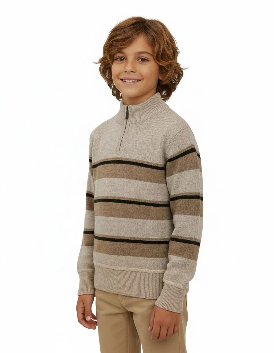 Niños Sueter de rayas W26-4