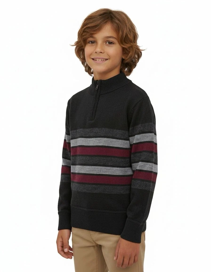 Niños Sueter de rayas W26-4