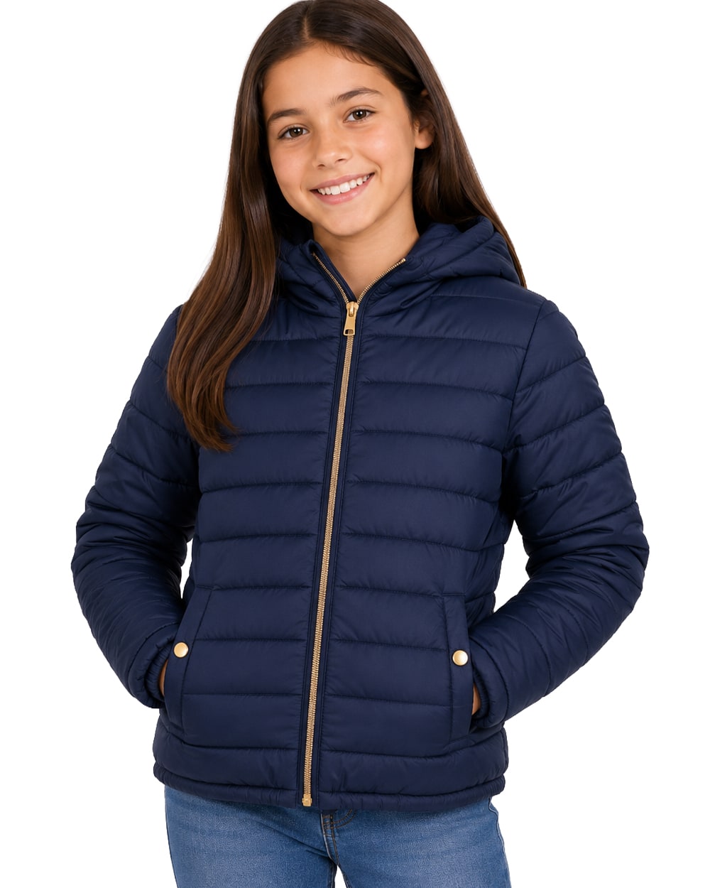 Girls' Reversible Jacket With Sherpa Lining #97-26