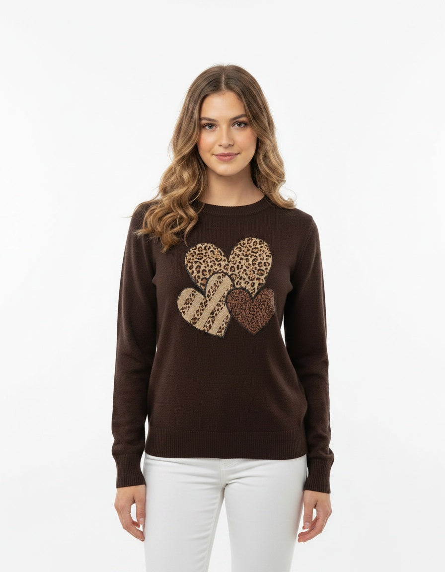 Crewneck Heart Sweater