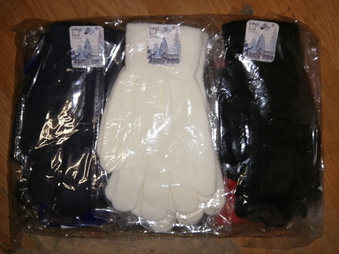 Guantes Colores Solidos para Niño (Docena)