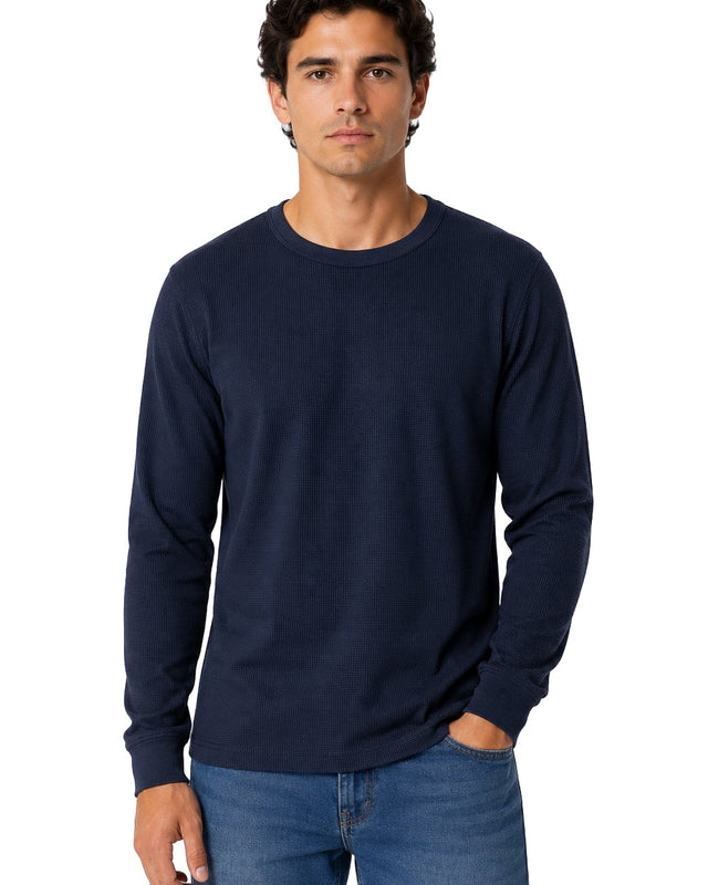 Hombre Playera Térmica Cuello Redondo #TH1