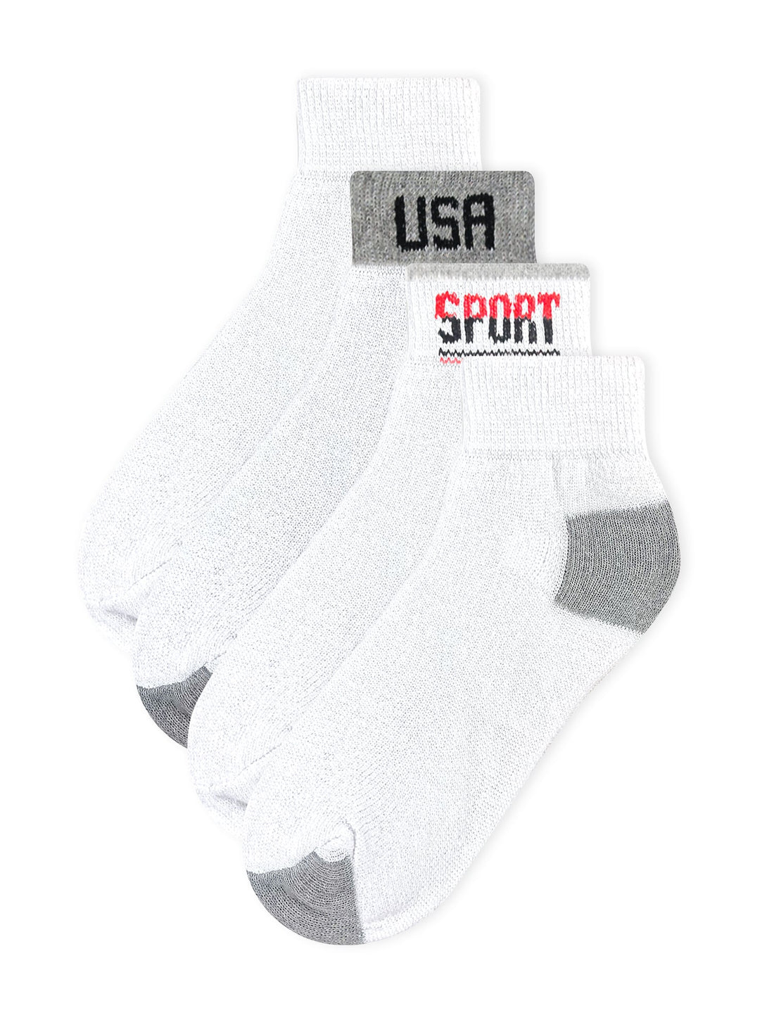 Low Cut White Cotton Socks (Dozen)