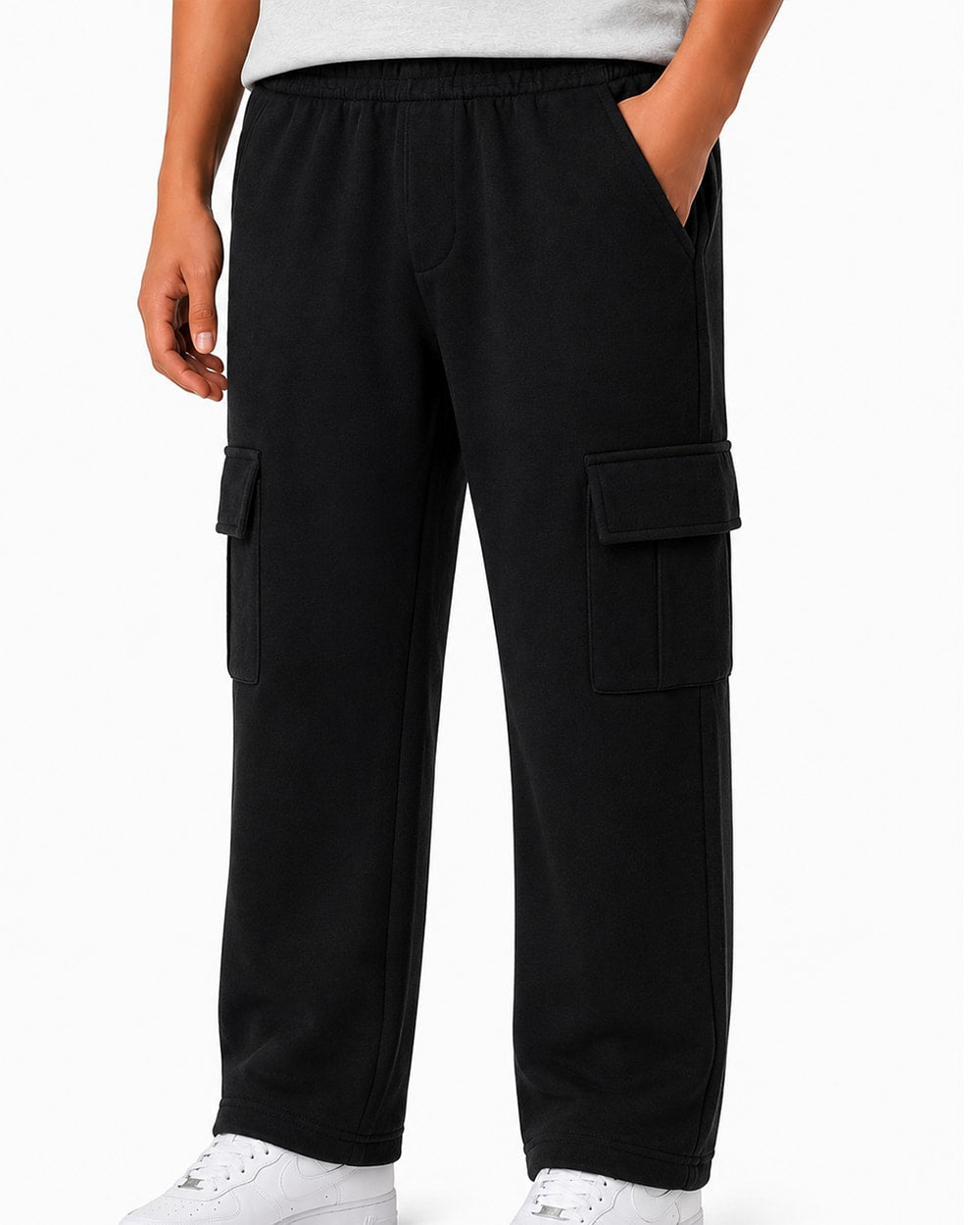 Niños Pantalón Cargo de Felpa #16