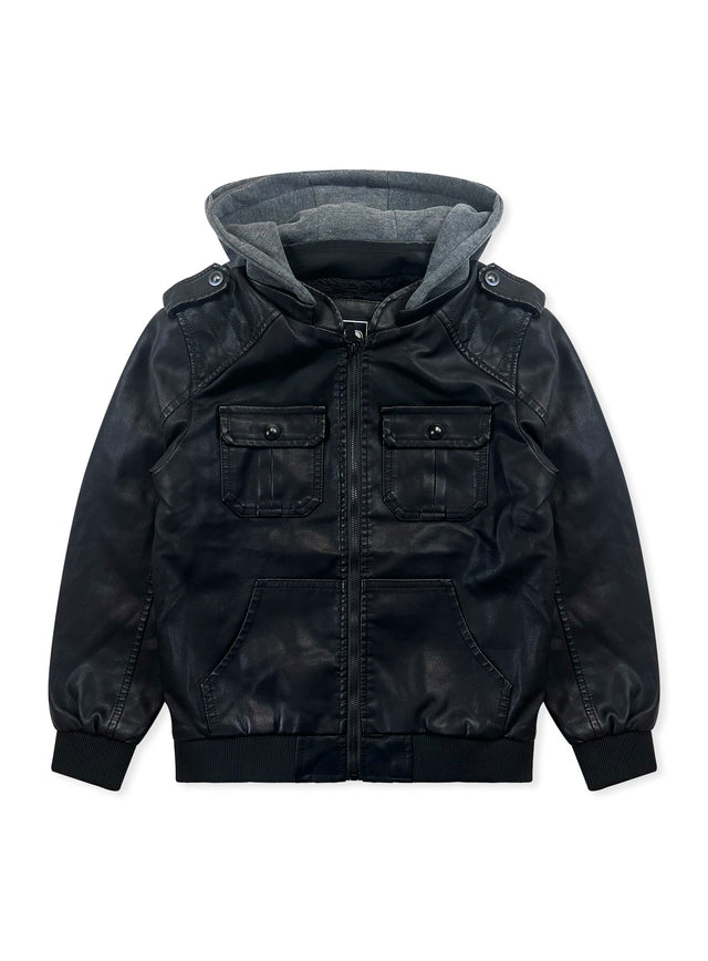 Chaqueta de Cuero Sintético Niño