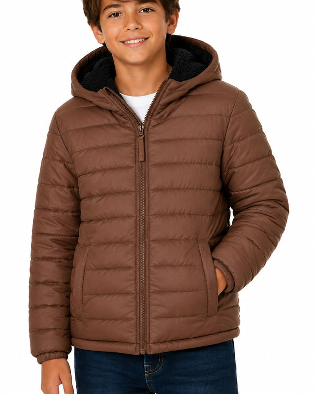 Niños Chamarra Reversible con Forro de Sherpa #25