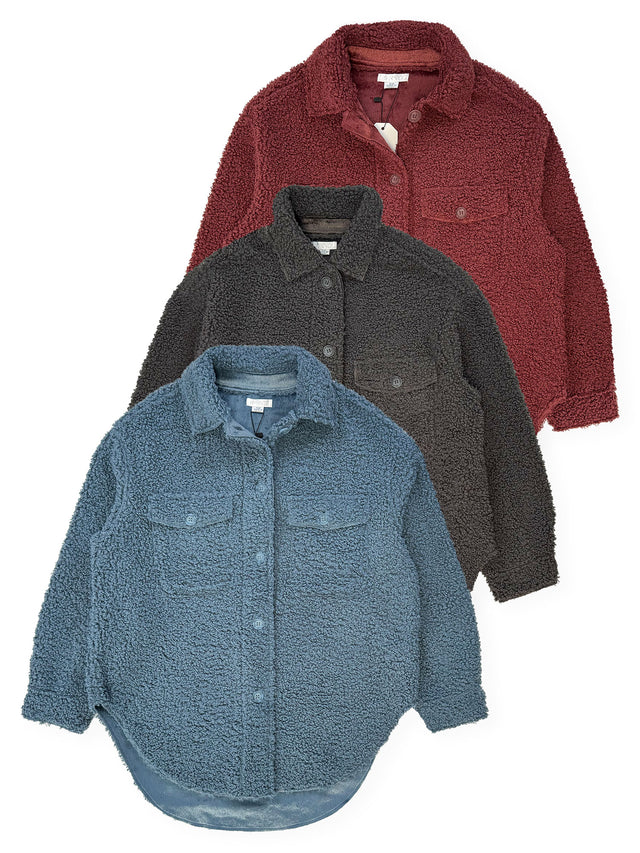 Chaqueta polar de sherpa para mujer #09