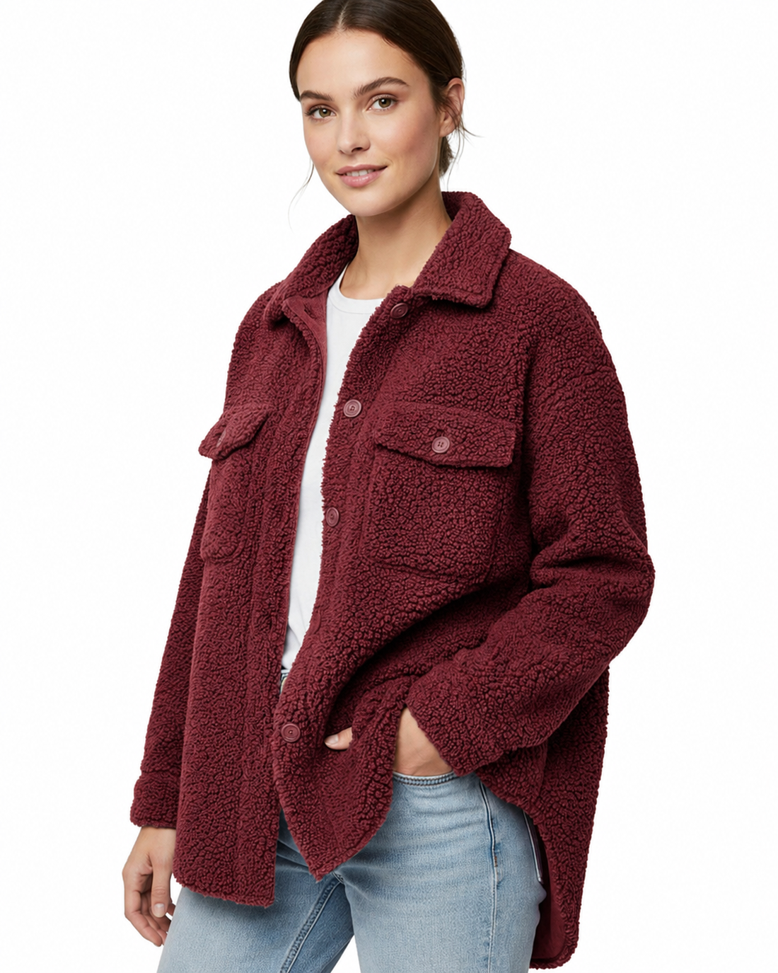 Mujer Sobrecamisa de Sherpa #09