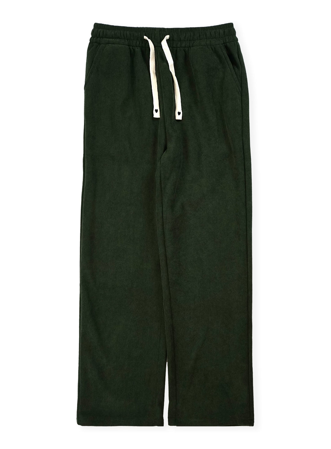 Pantalon de pana de pierna ancha para mujer #08