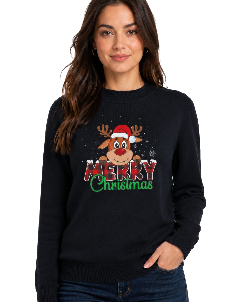 Suéter Navideño Cuello Redondo Merry