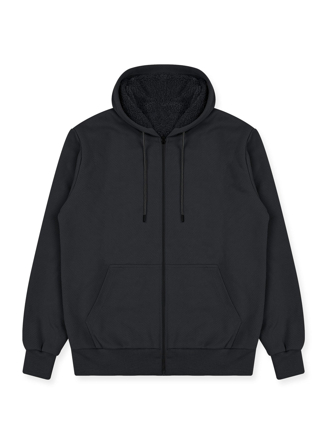 Sudadera Texturizada con Capucha Sherpa Hombre #105