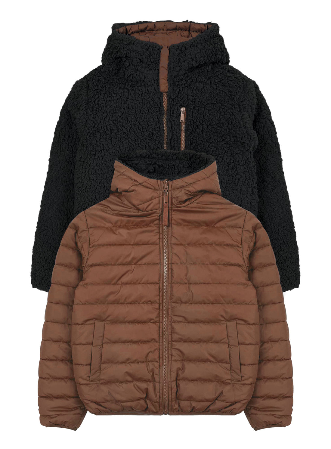 Chamarra con Forro Sherpa Reversible Niño #J94