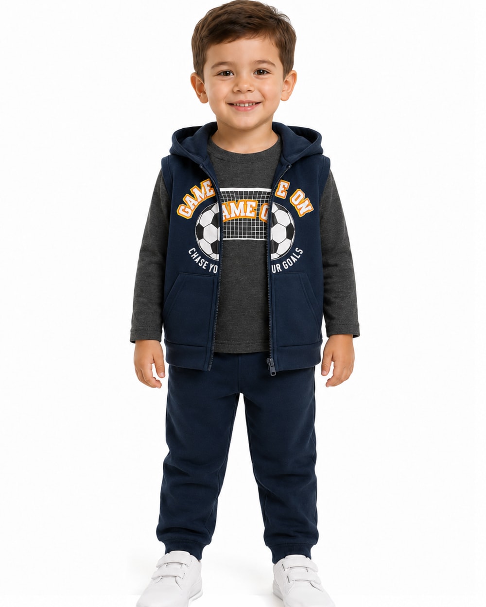 Niños Conjunto de Felpa de 3 Piezas #T12