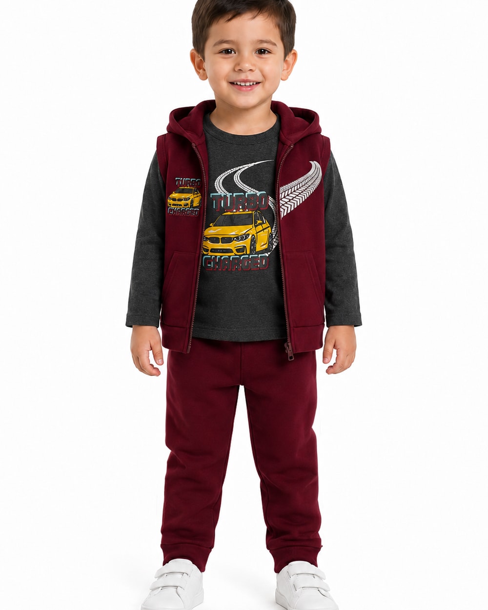 Niños Conjunto de Felpa de 3 Piezas #T14