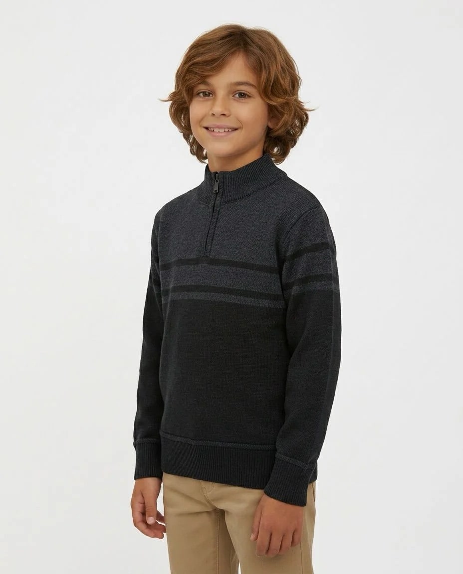 Niños Sueter de rayas W26-4