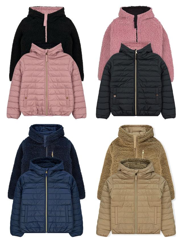 Chamarra Reversible con Sherpa Niña #J97