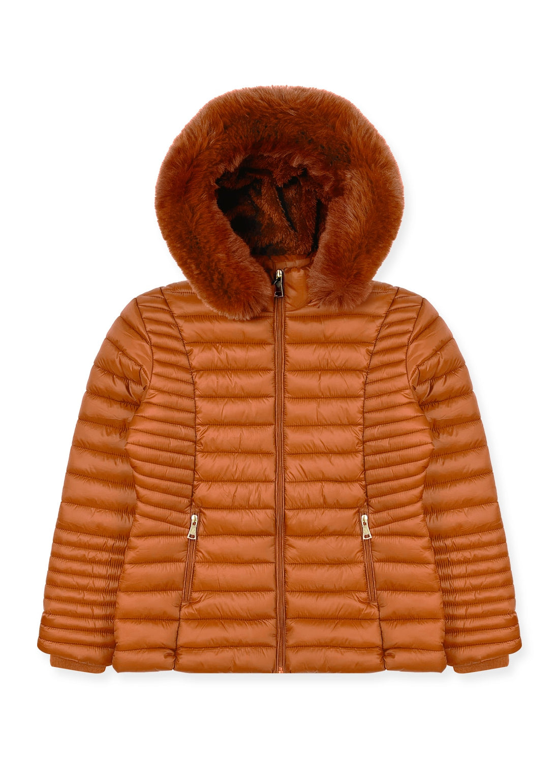 Chaqueta con Capucha Pelo Sintético #J25