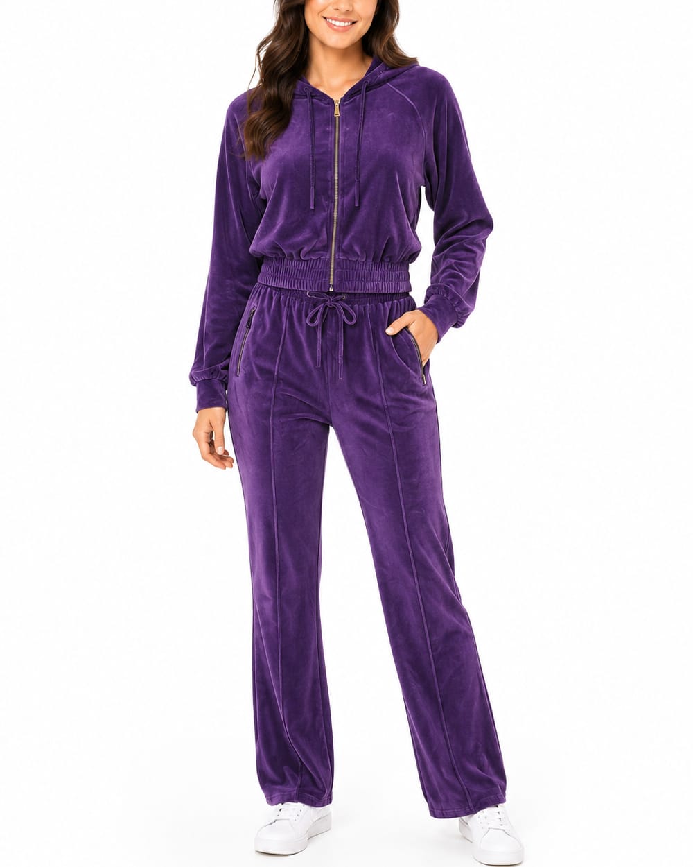 Ladies' 2PC Velour Set #V06