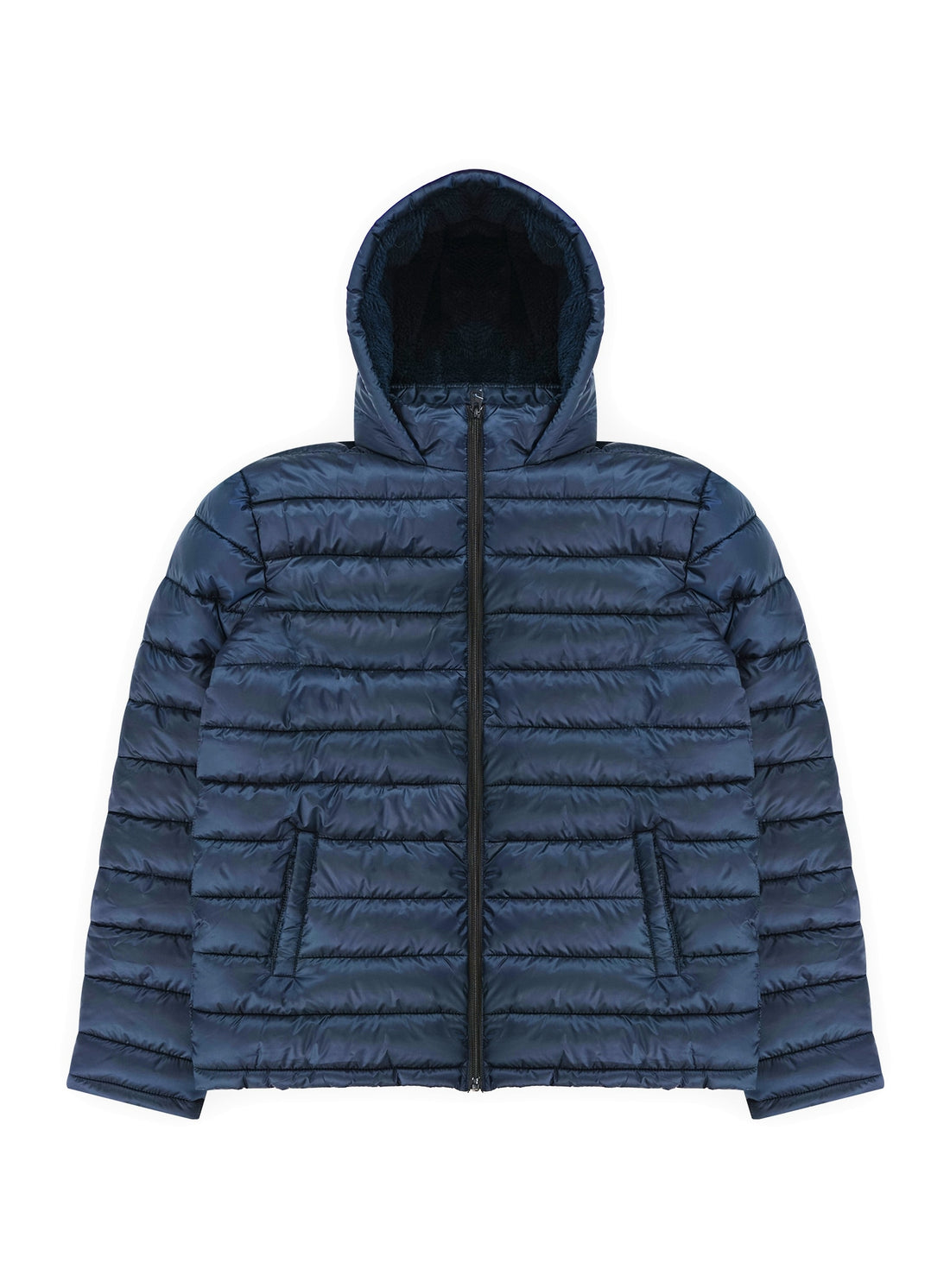 Chamarra alcolchonada con capucha para hombre J21-25