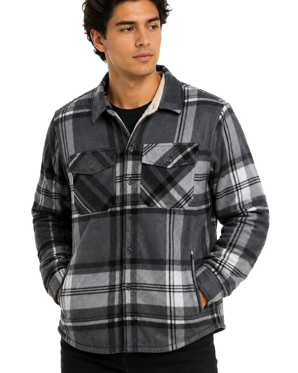 Hombre Sobrecamisa con Forro de Sherpa #634
