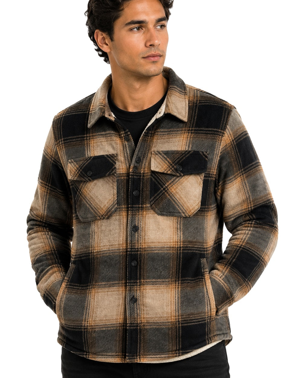 Hombre Sobrecamisa con Forro de Sherpa #634
