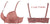 Brasier de 3 ganchos B y C con encaje (24pzas)