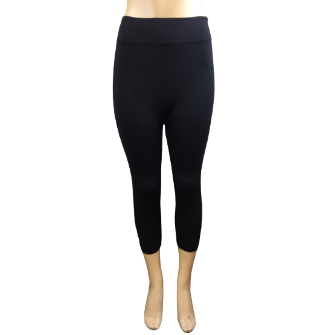 Leggings de 3/4 Color Negro