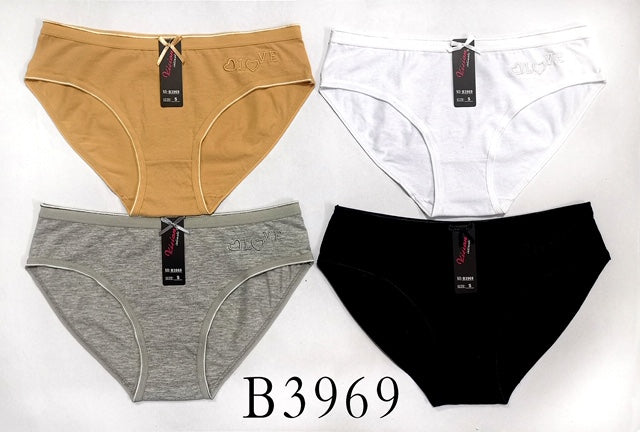 Pantaleta corte completo de Algodon (Corrida 48 Piezas S-M-L-XL)