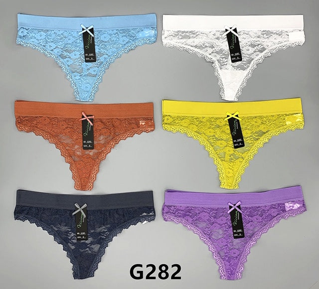 Tanga de Encaje (Corrida 48 Piezas S-M-L-XL)