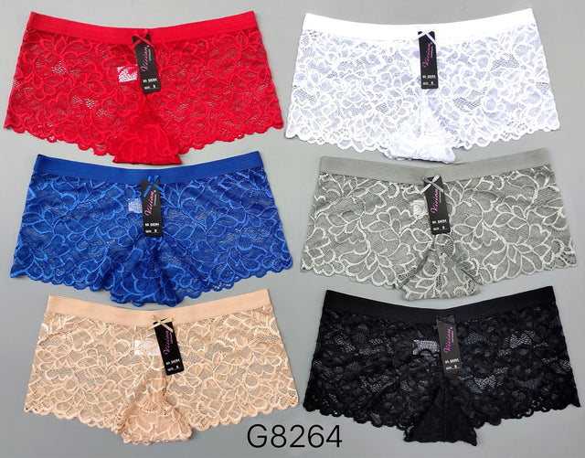 Boxer de Mujer de Encaje(Corrida 48 Piezas S-M-L-XL)