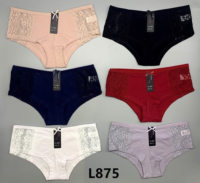 Pantaleta corte bikini de Algodon (Corrida 48 Piezas S-M-L-XL)