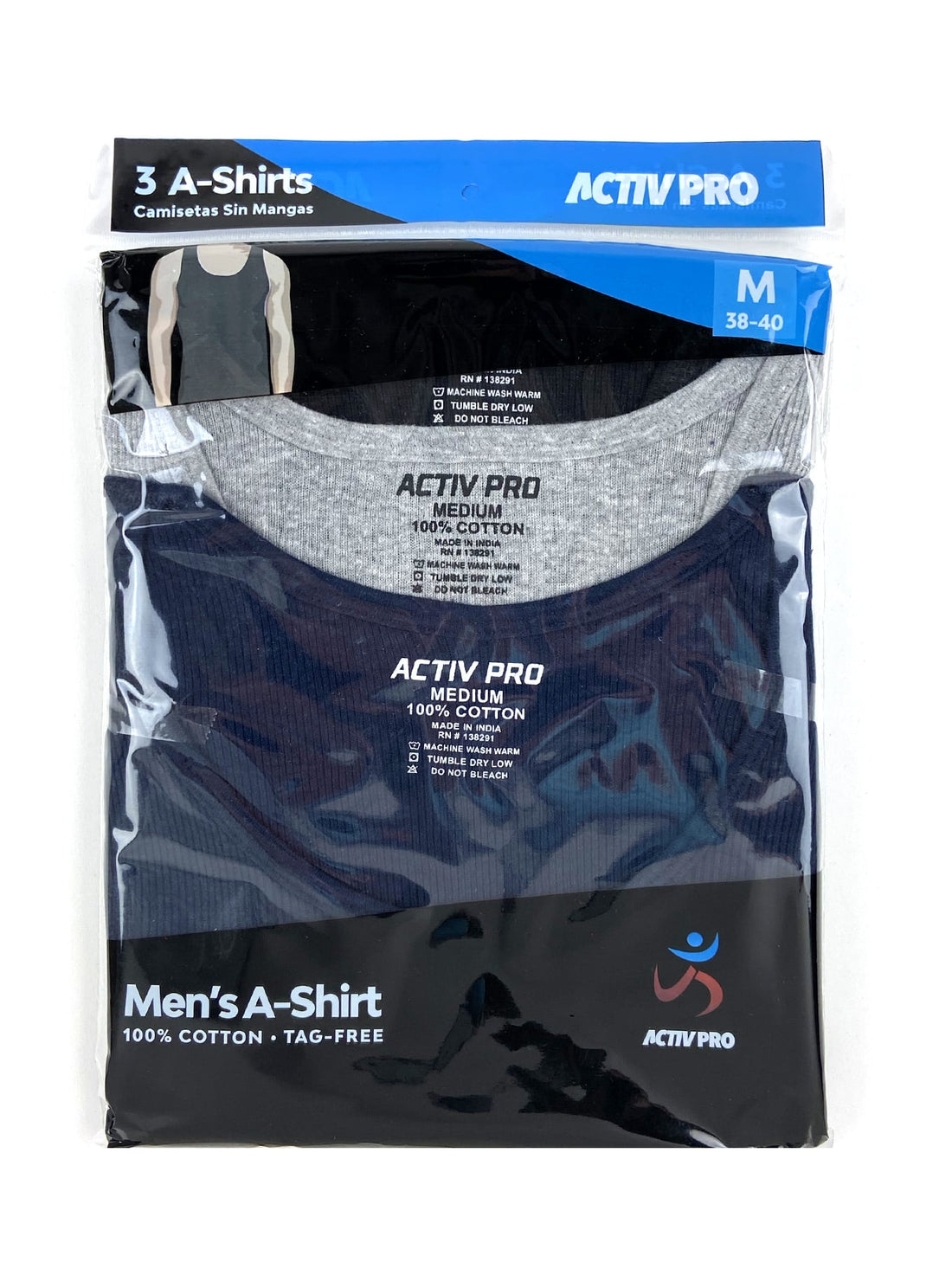 Playera de resaque de colores ACTIVPRO (Docena)