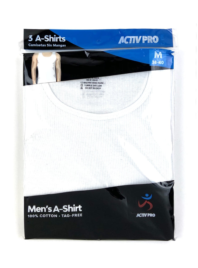 Playera de resaque color blanco ACTIVPRO (Docena)