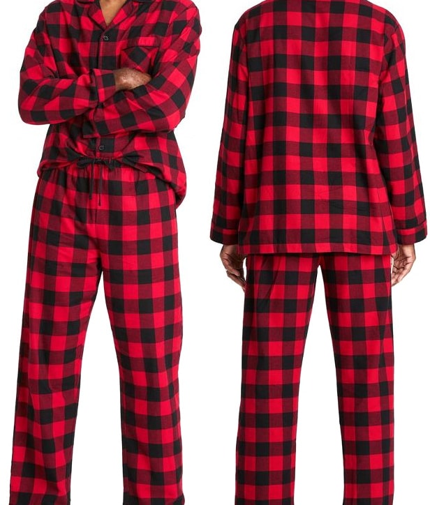 Conjunto Pijama Hombre Bufalo Rojo